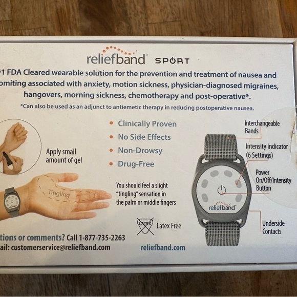 Relief band Sport- Gray - Picture 3 of 4